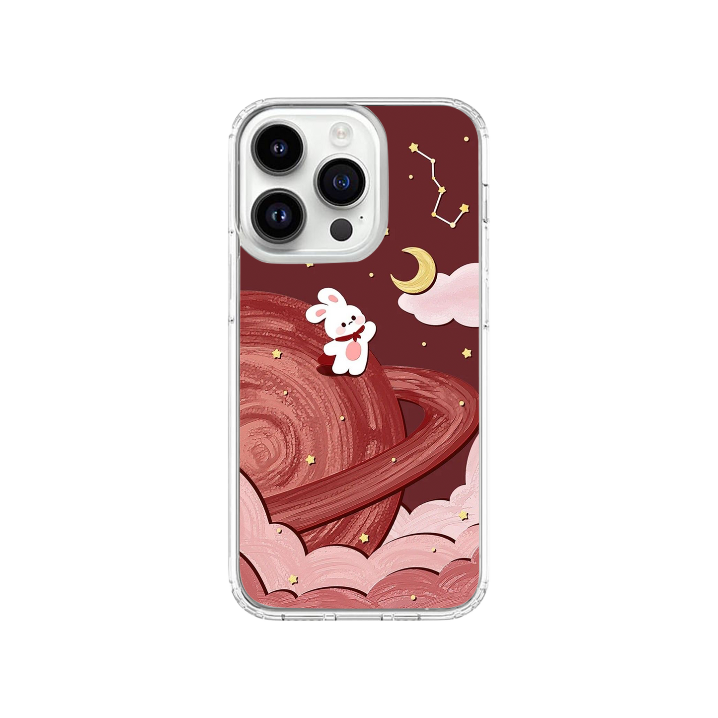 Cute Teddy And Stars Phone Case.