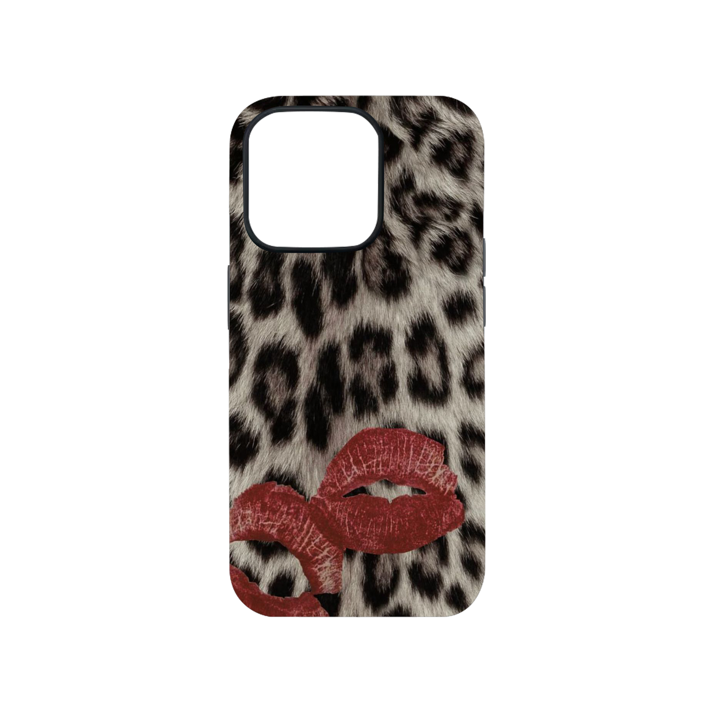 Tiger Print and Lips Phone Case.