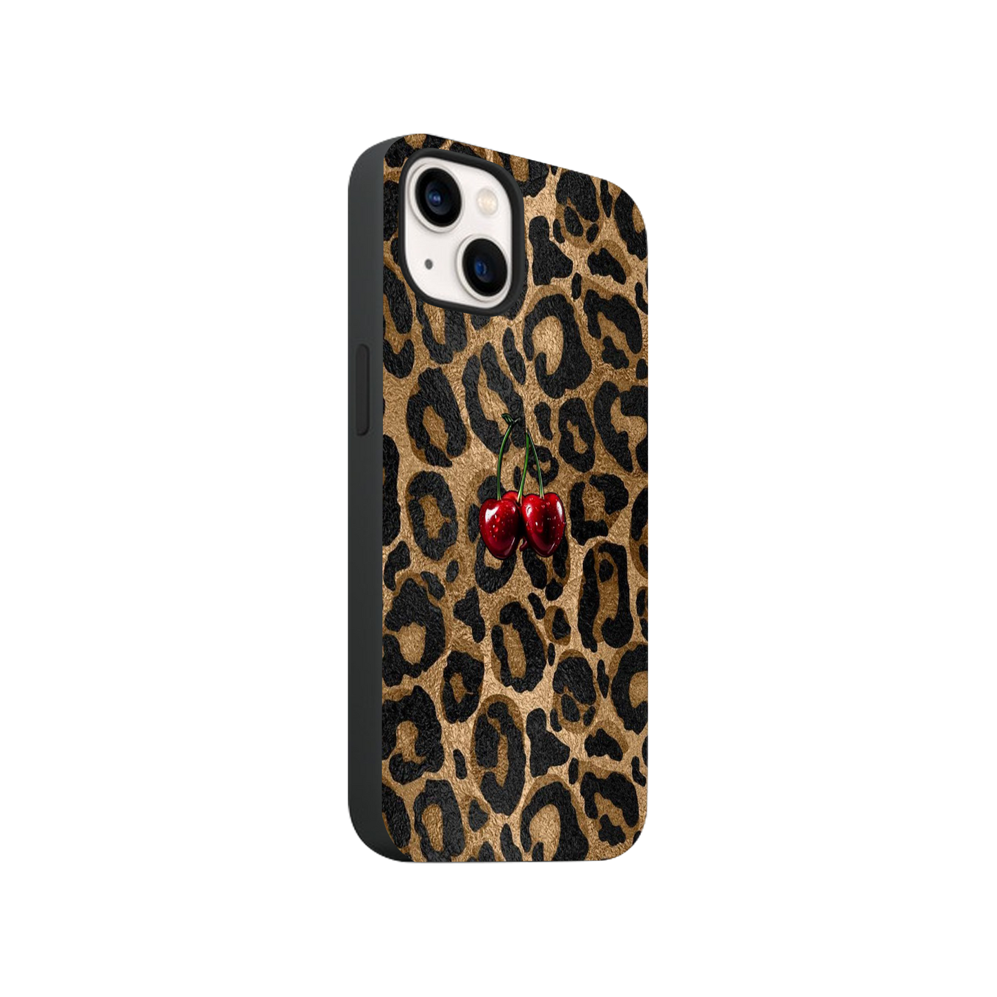 Tiger Print and Cherry Phone Case.