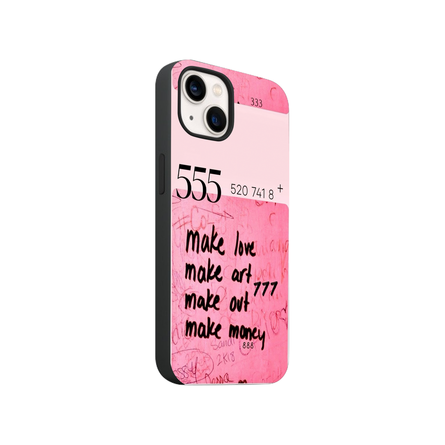 555 Make Art, Make Money Phone Case.