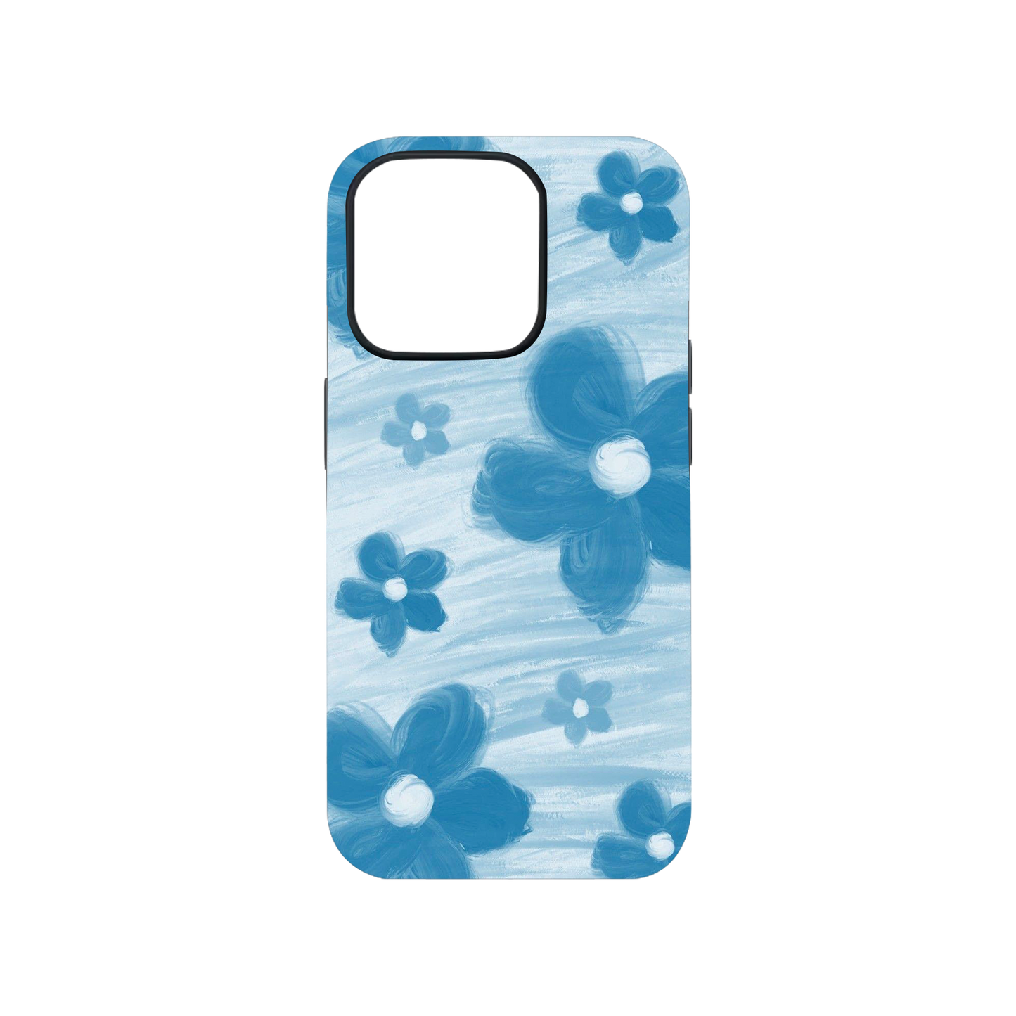 Aesthetic Blue Flowers Phone Case.
