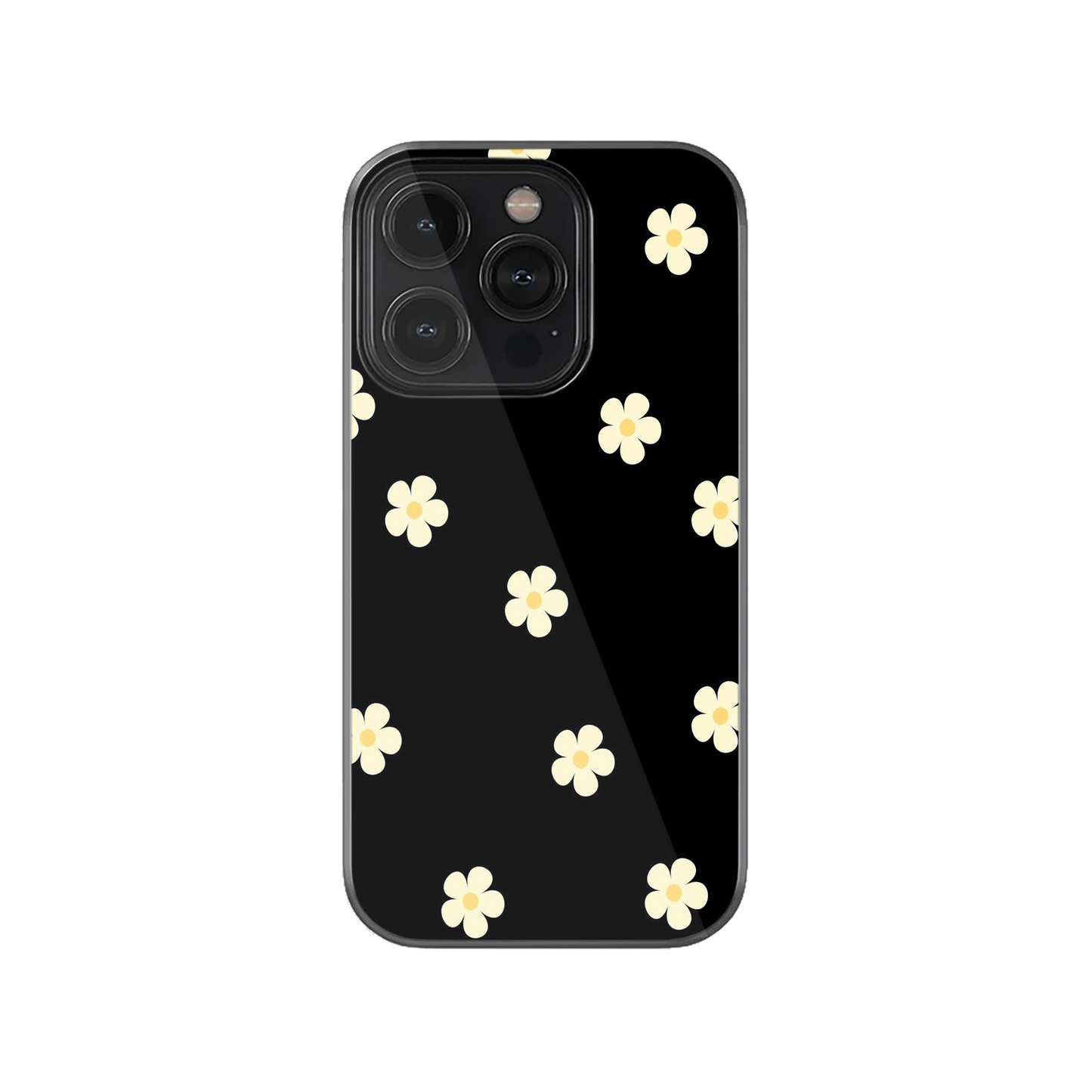 Black Daisies Phone Case.