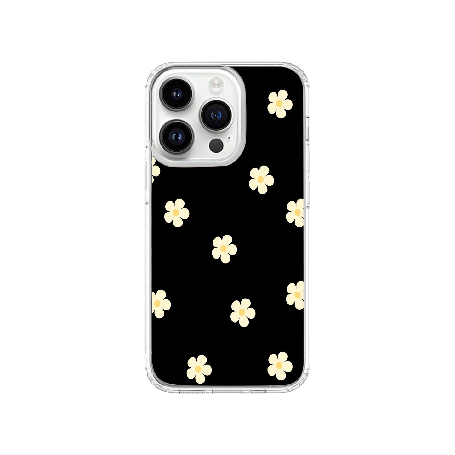 Black Daisies Phone Case.