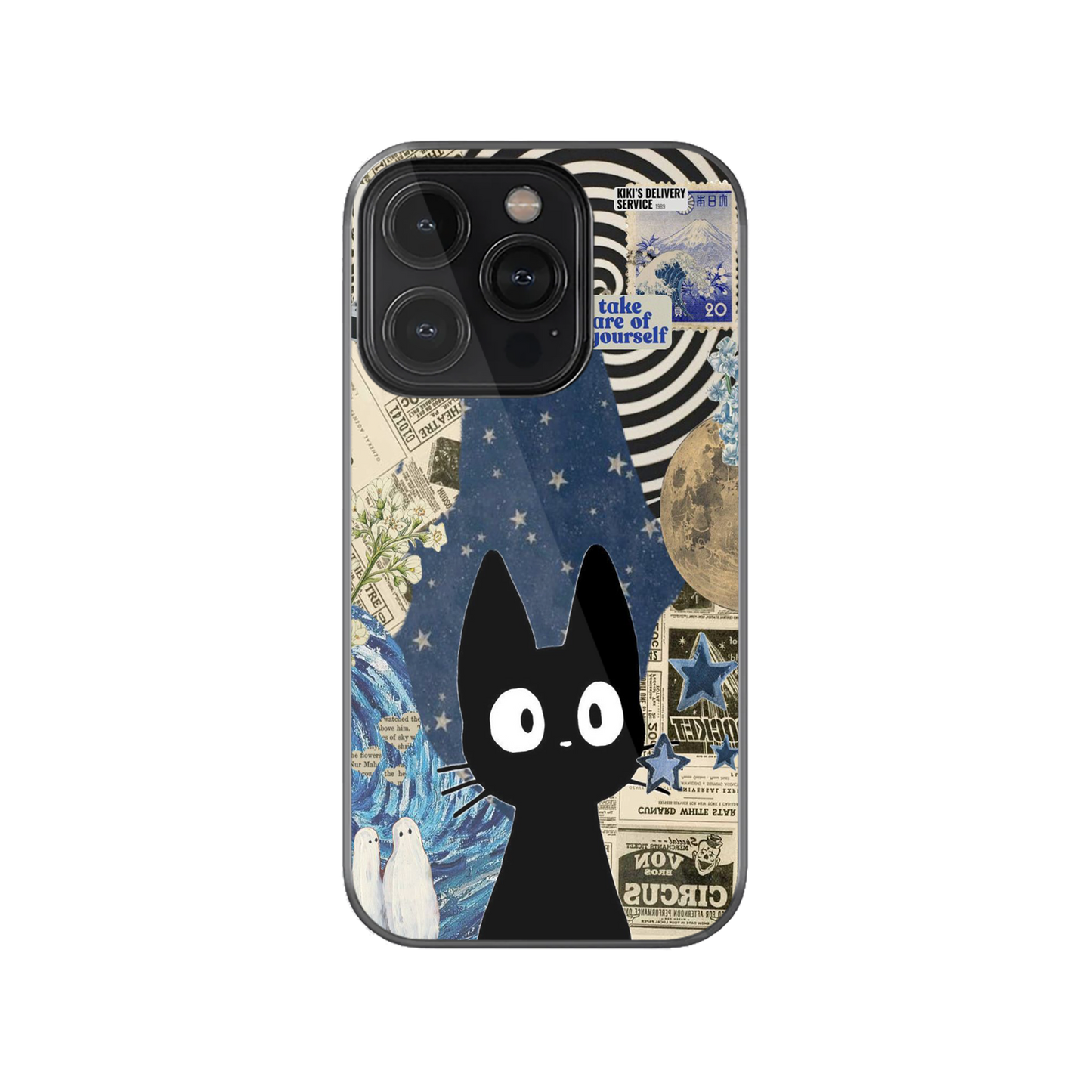 Starry Night Cat Phone Case.