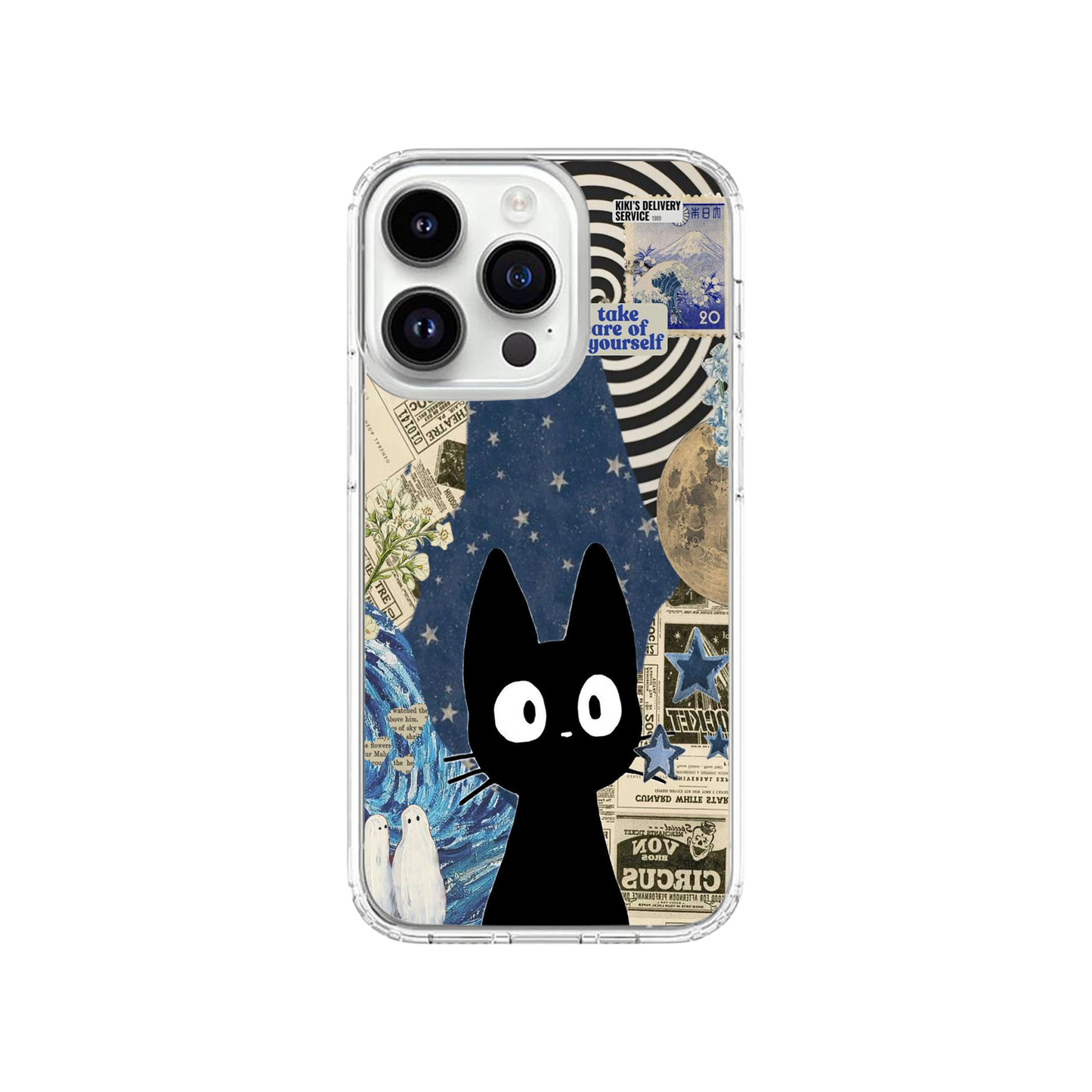 Starry Night Cat Phone Case.
