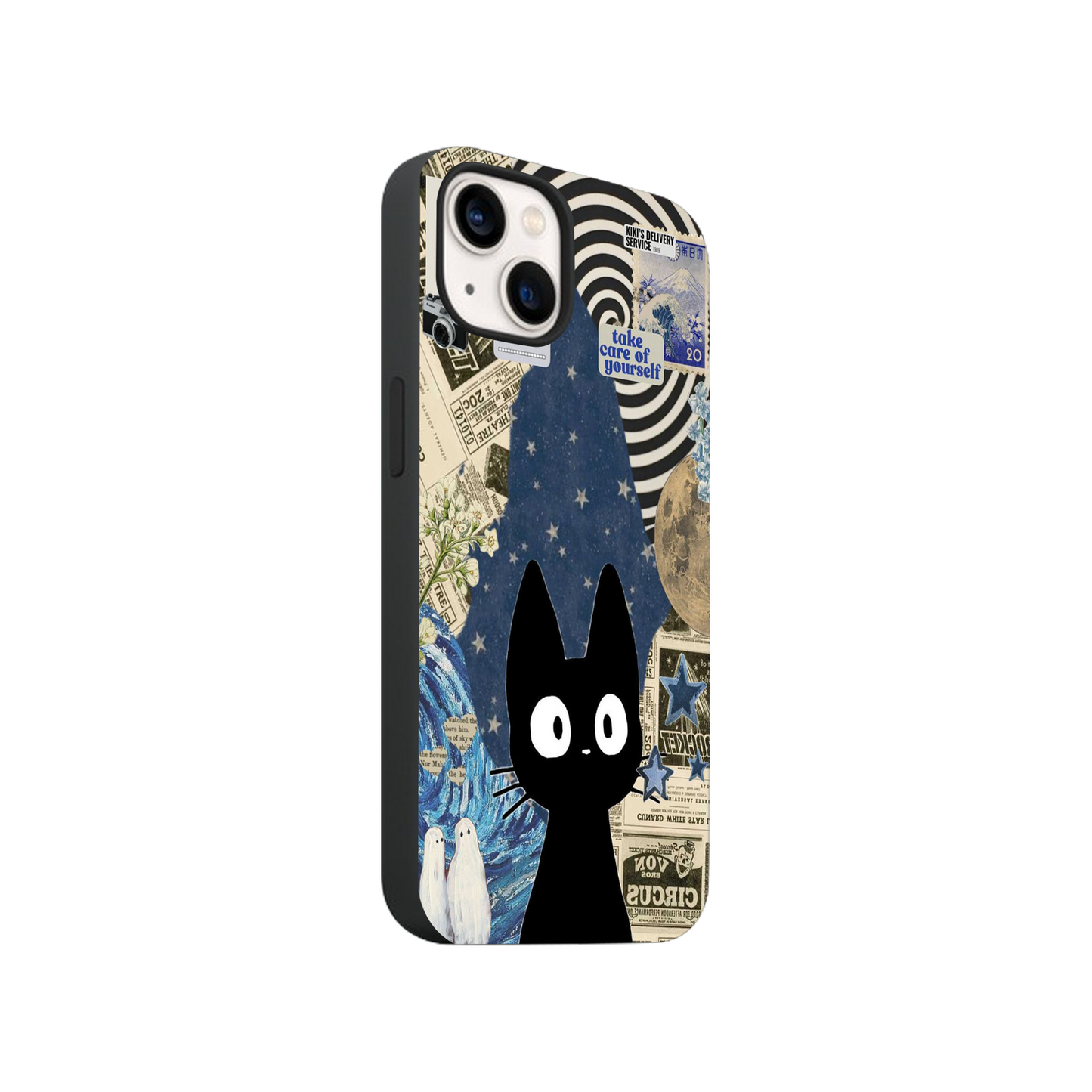Starry Night Cat Phone Case.