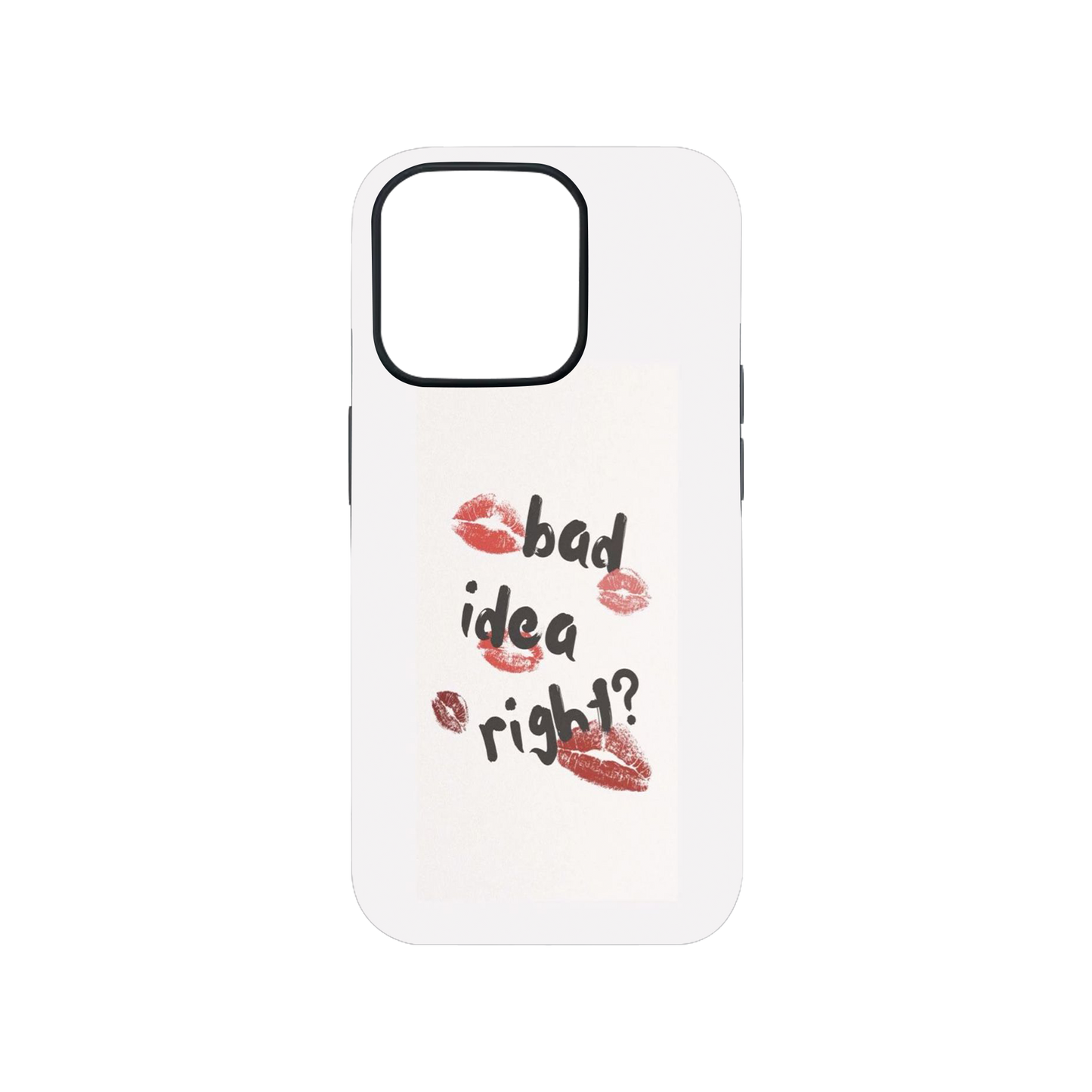 Bad Idea Right Lips Pattern Phone Case.