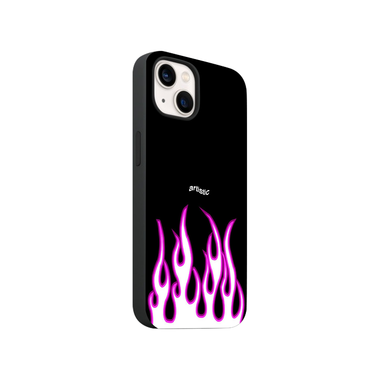 Purple Flames Phone Case.