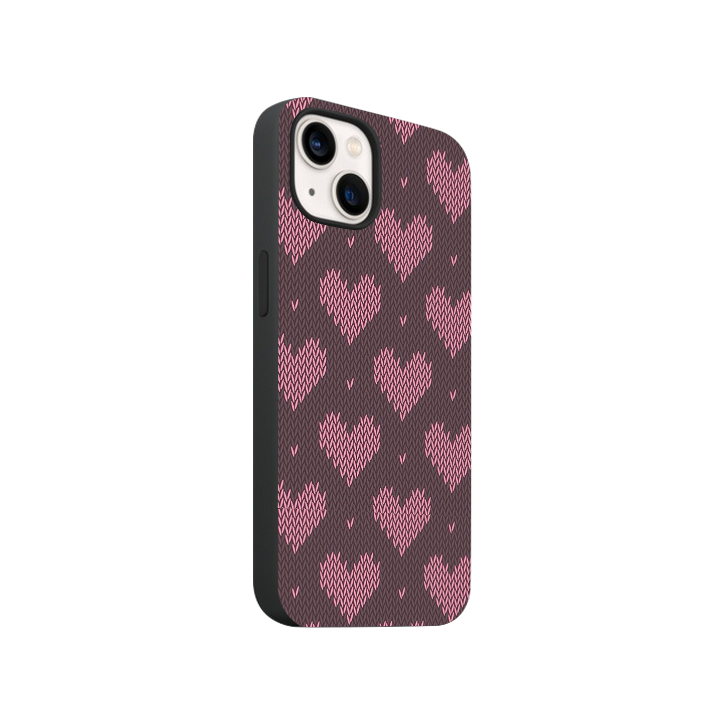 Y2K Knit Hearts Phone Case.