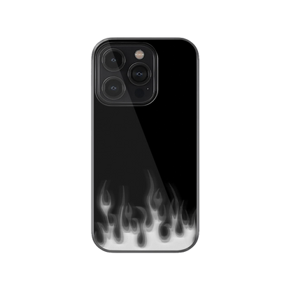 Grey Flames Phone Case.