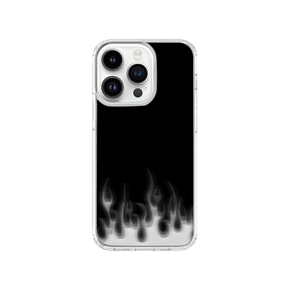Grey Flames Phone Case.
