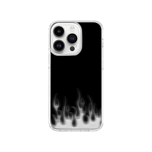 Grey Flames Phone Case.