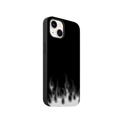 Grey Flames Phone Case.