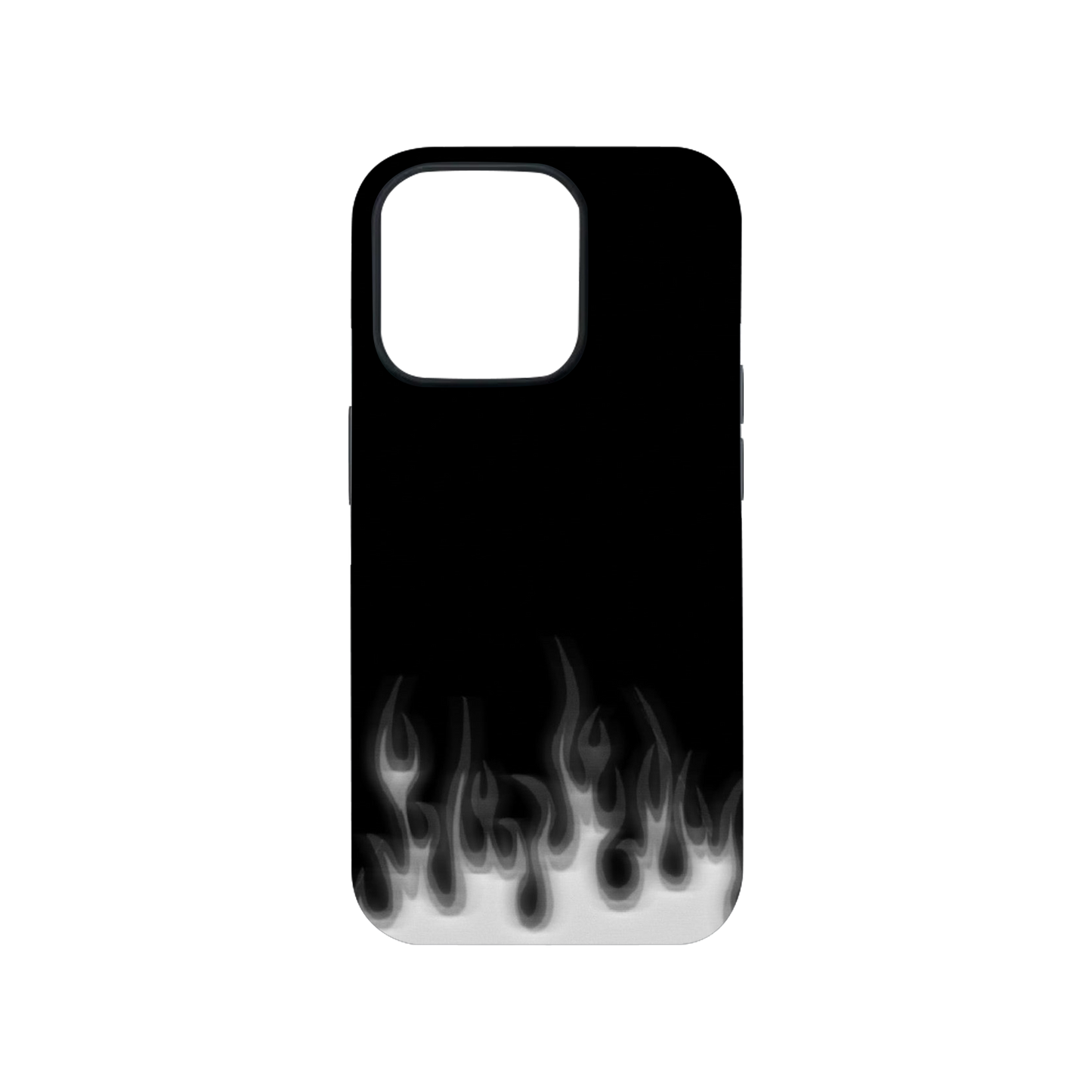Grey Flames Phone Case.