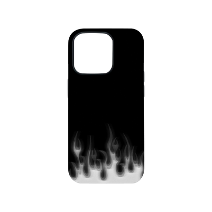 Grey Flames Phone Case.