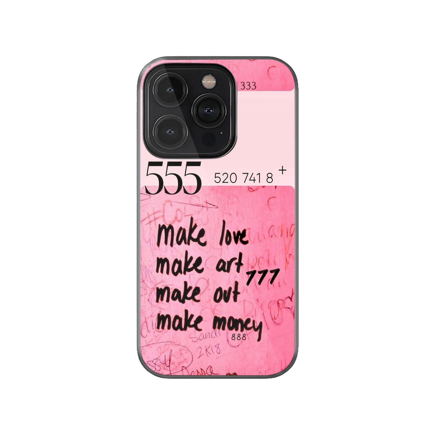 555 Make Art, Make Money Phone Case.