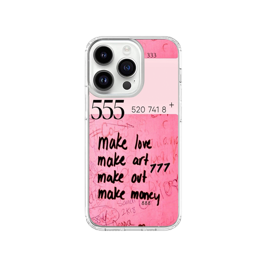 555 Make Art, Make Money Phone Case.