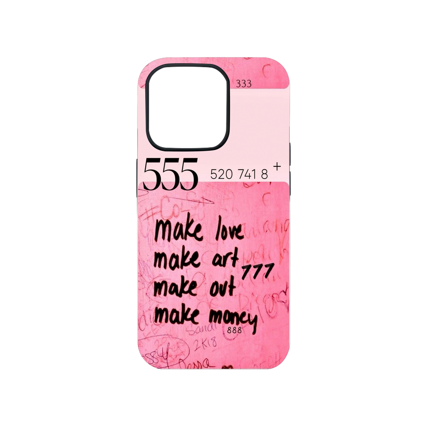 555 Make Art, Make Money Phone Case.