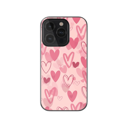 Pink Hearts Phone Case.