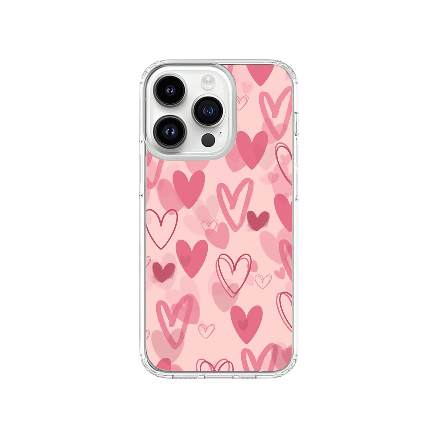 Pink Hearts Phone Case.