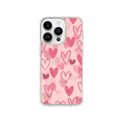 Pink Hearts Phone Case.