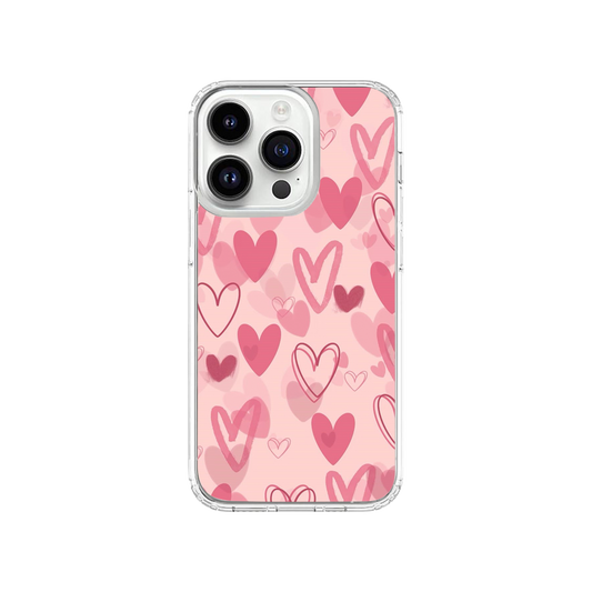 Pink Hearts Phone Case.