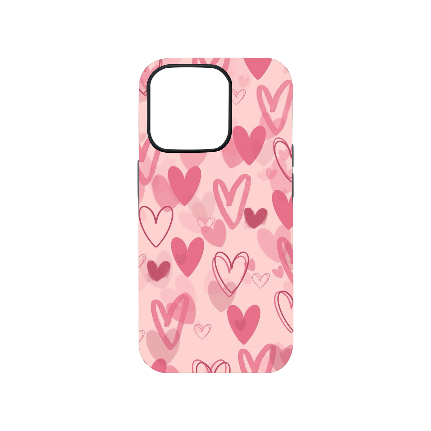 Pink Hearts Phone Case.