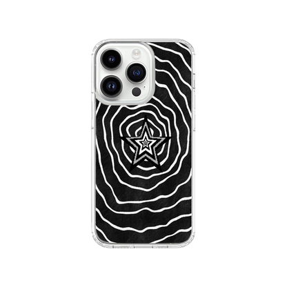 Black Cosmic Waves Phone Case.