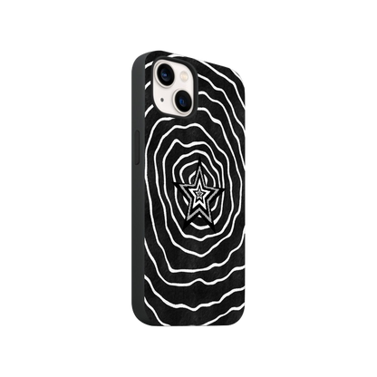 Black Cosmic Waves Phone Case.