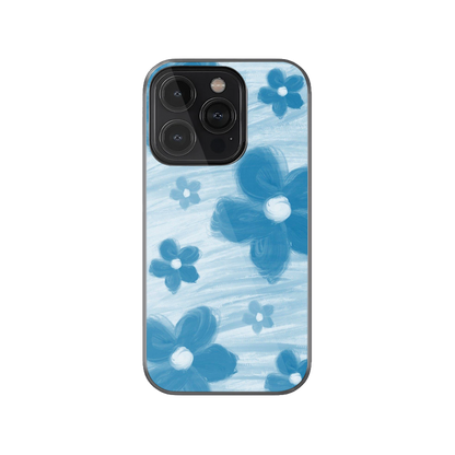 Aesthetic Blue Flowers Phone Case.