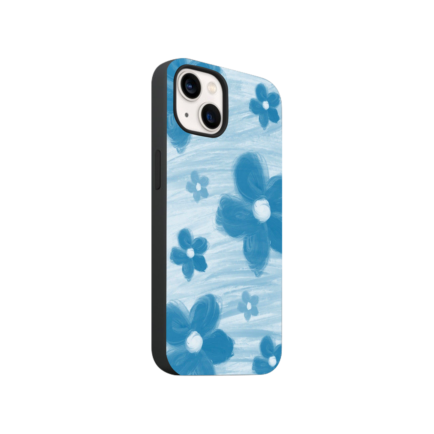 Aesthetic Blue Flowers Phone Case.