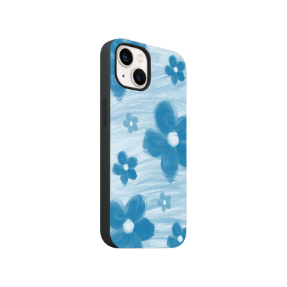 Aesthetic Blue Flowers Phone Case.