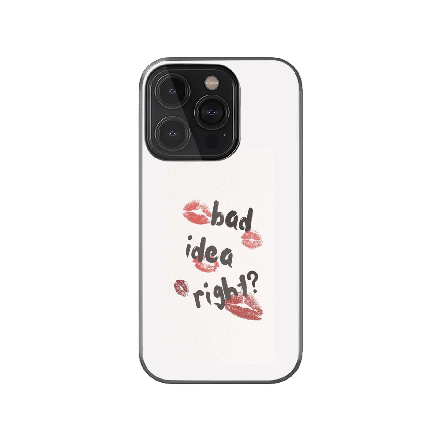 Bad Idea Right Lips Pattern Phone Case.