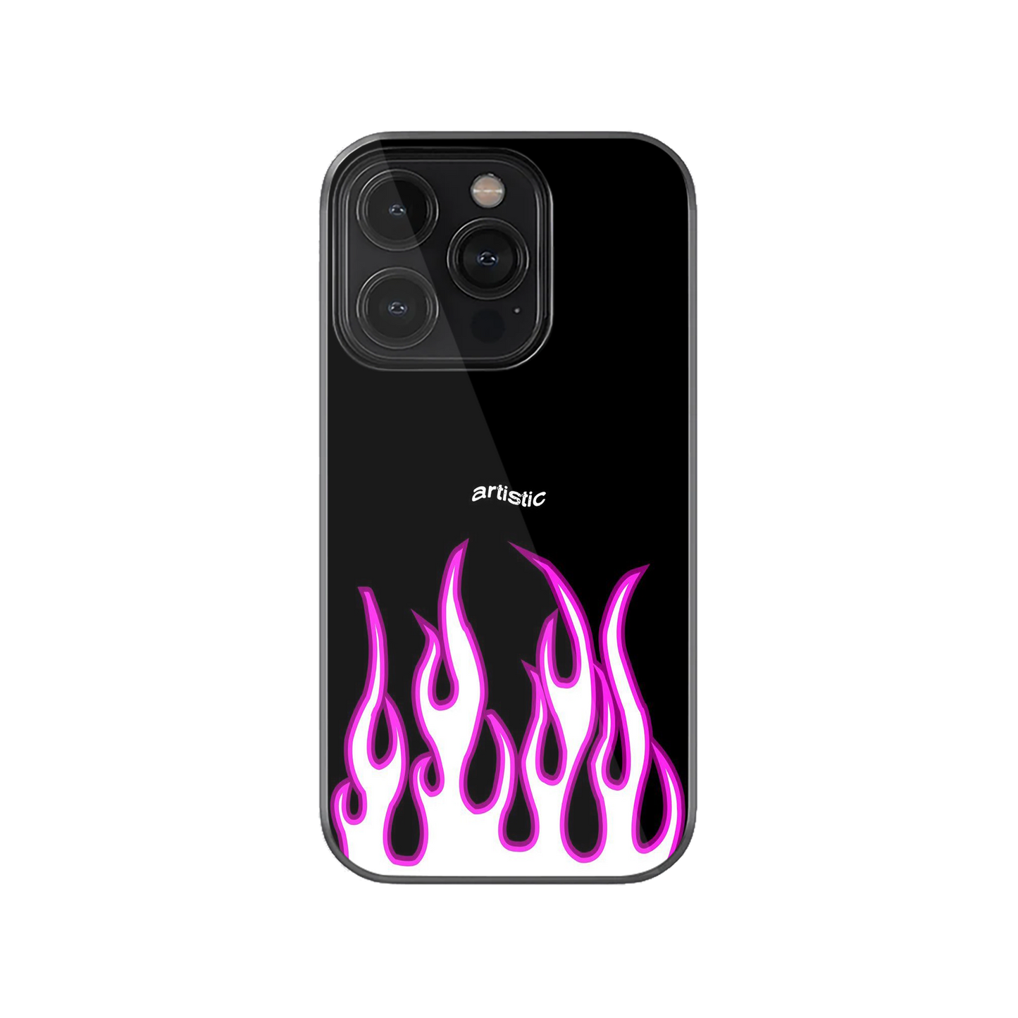 Purple Flames Phone Case.