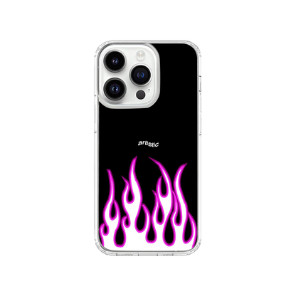 Purple Flames Phone Case.