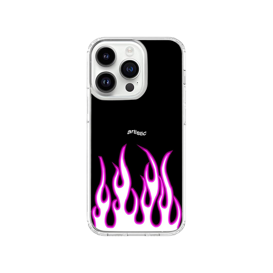 Purple Flames Phone Case.