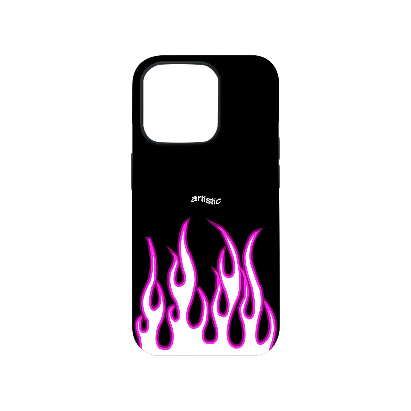 Purple Flames Phone Case.