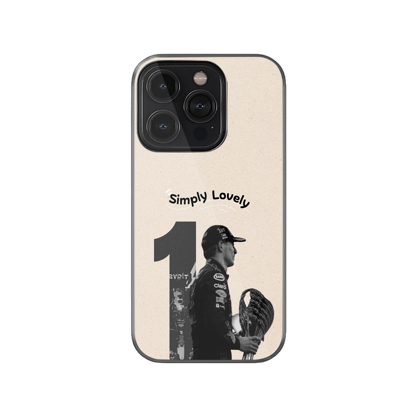 Max Verstappen "Simply Lovely" F1 Phone Case.