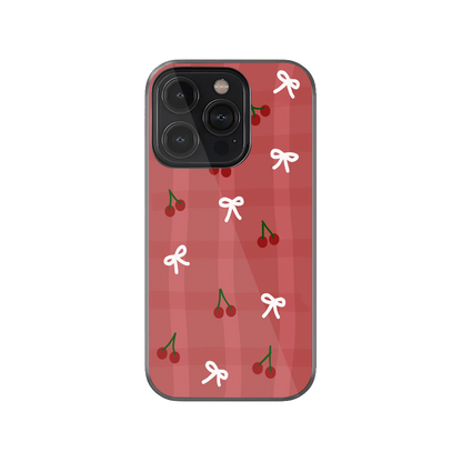 Cute Cherries and Bows Phone Case.