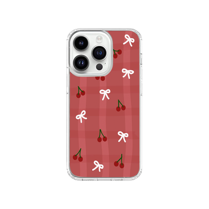 Cute Cherries and Bows Phone Case.