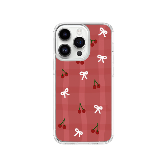 Cute Cherries and Bows Phone Case.