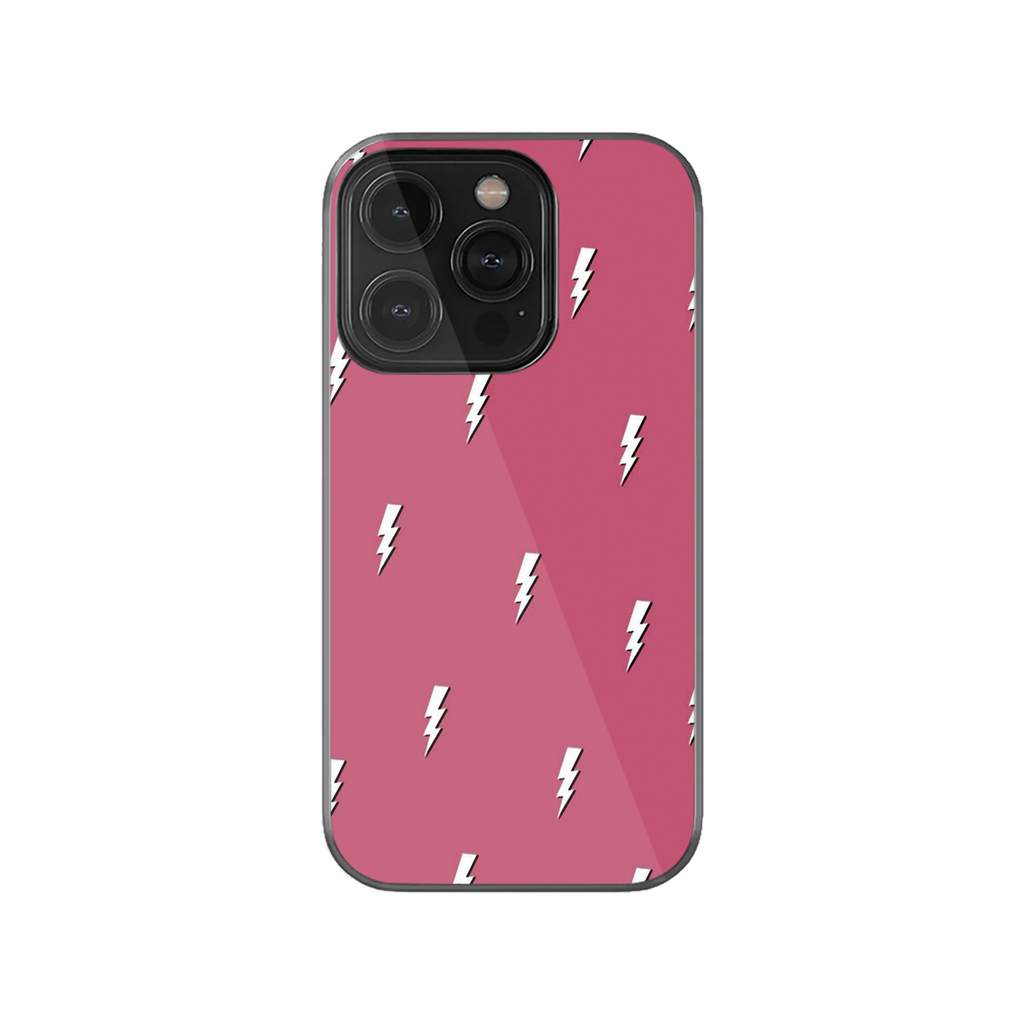 Preppy Pink Lightning Bolt Phone Case.