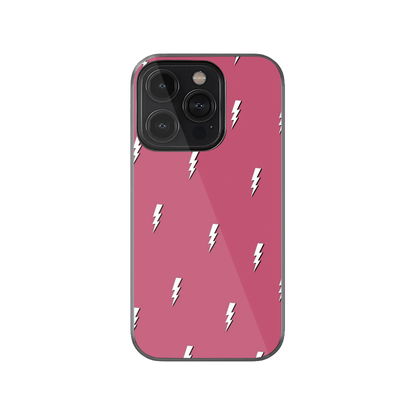 Preppy Pink Lightning Bolt Phone Case.