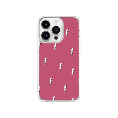 Preppy Pink Lightning Bolt Phone Case.