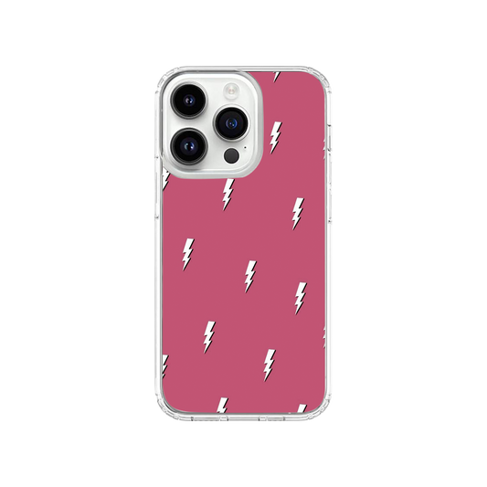 Preppy Pink Lightning Bolt Phone Case.