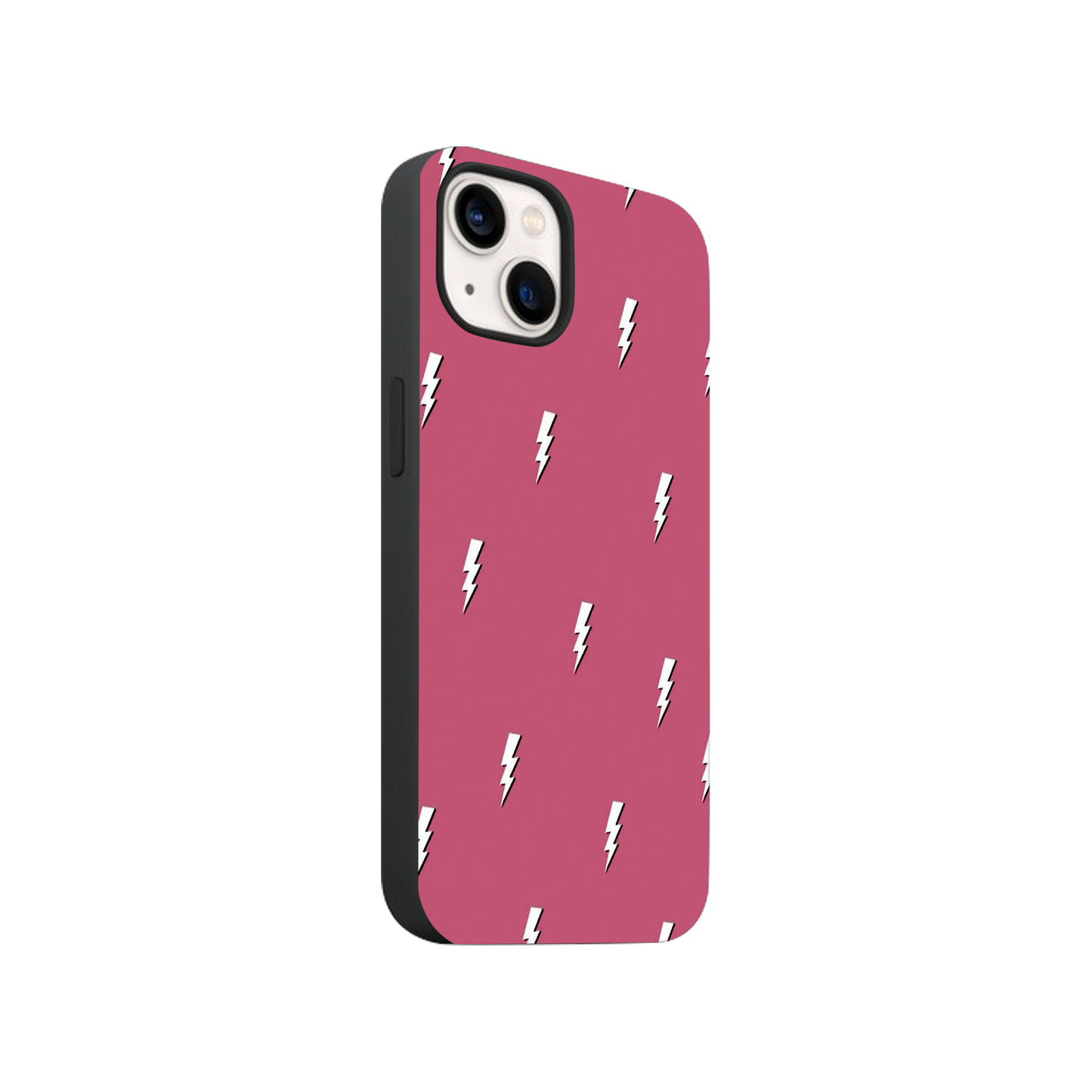 Preppy Pink Lightning Bolt Phone Case.