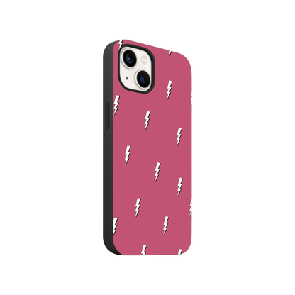 Preppy Pink Lightning Bolt Phone Case.