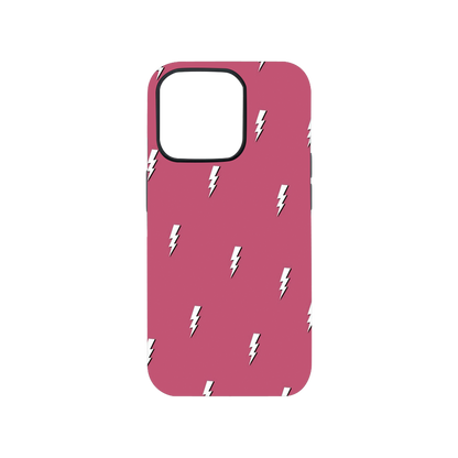Preppy Pink Lightning Bolt Phone Case.