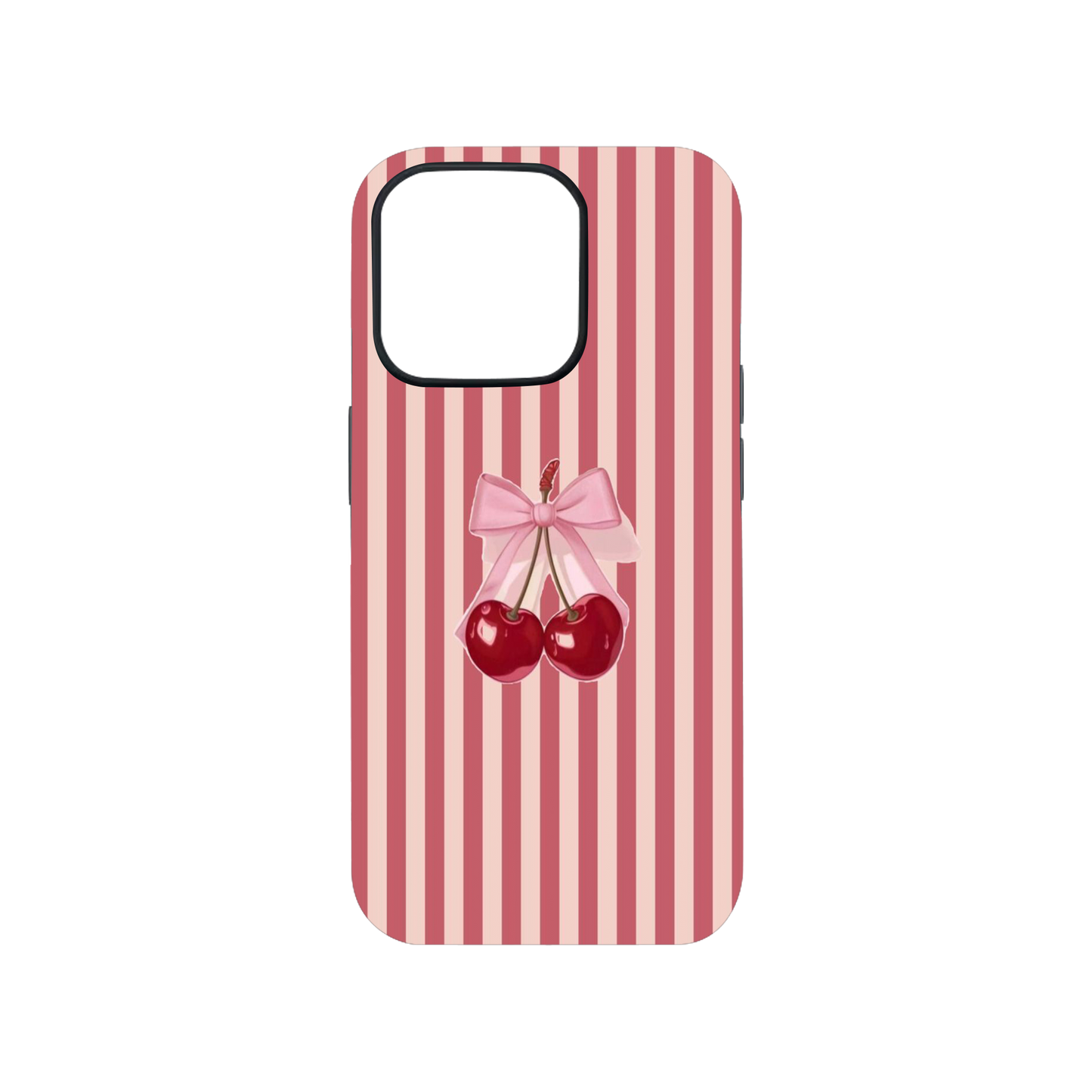 Pink Checkered Cherry Phone Case.