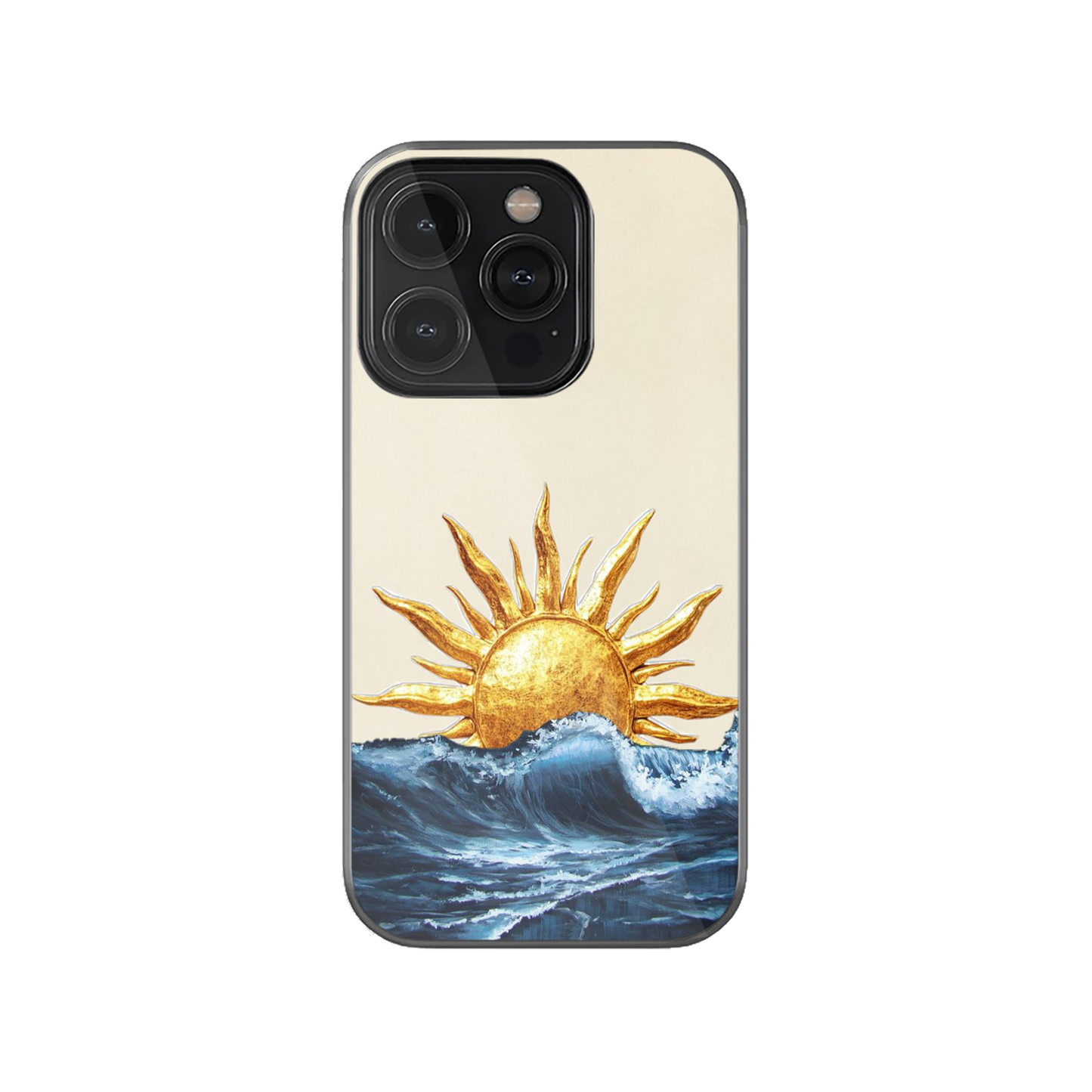 Radiant Sunrise Waves Phone Case.